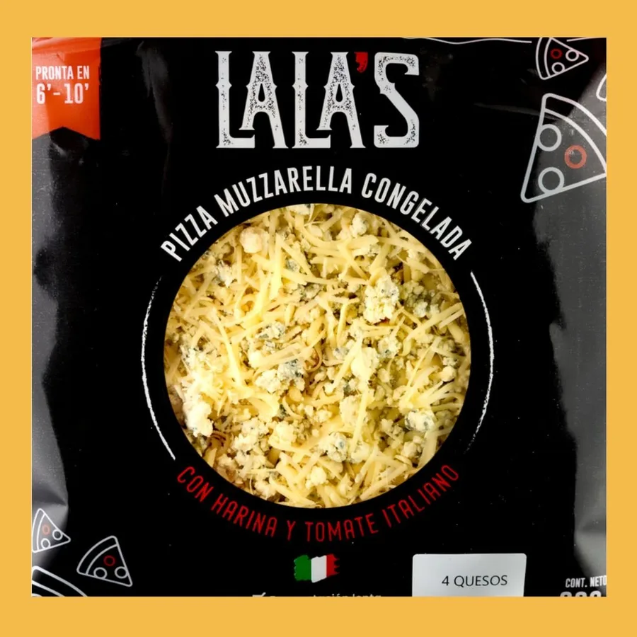 Pizza 4 Quesos Lala's tipo italiana