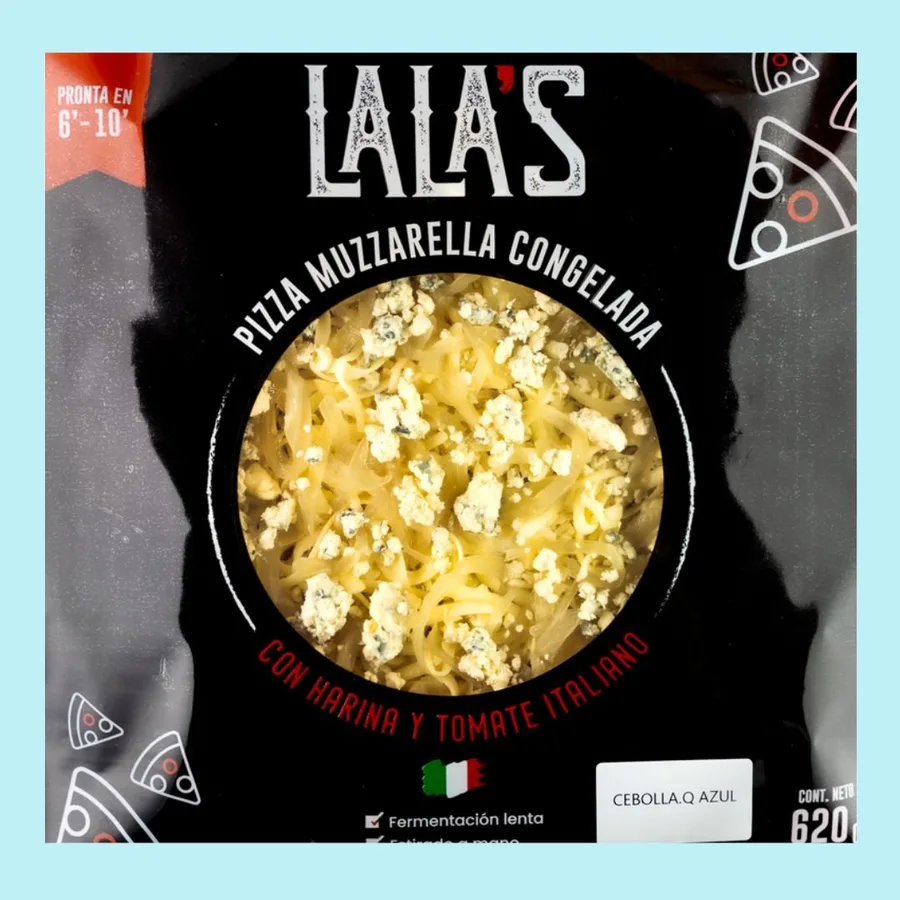 Pizza Muzzarella con Cebolla y Queso Azul Lala's tipo italiana